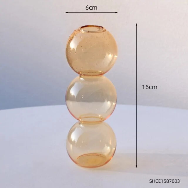 Modern Bubble Glass Vase Decor