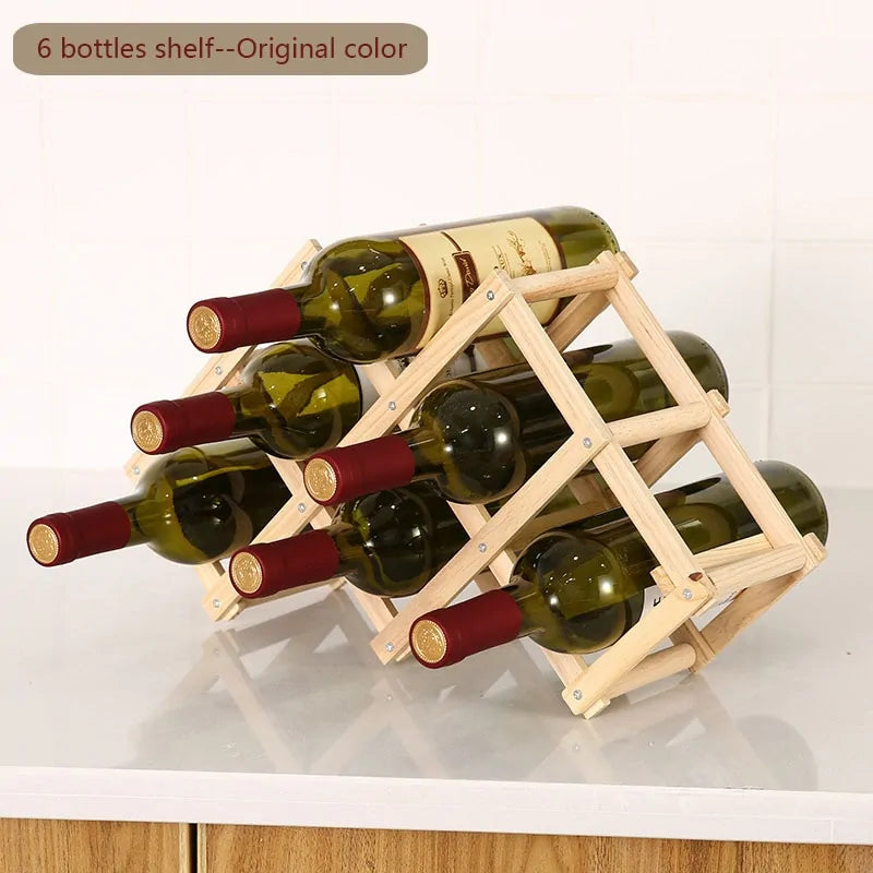 Elegant Wooden Wine Holder