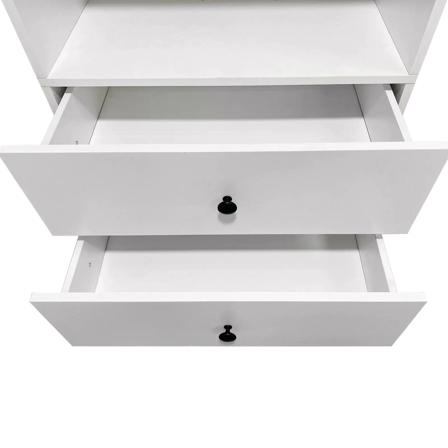 Sleek White Modular Bathroom Shelving