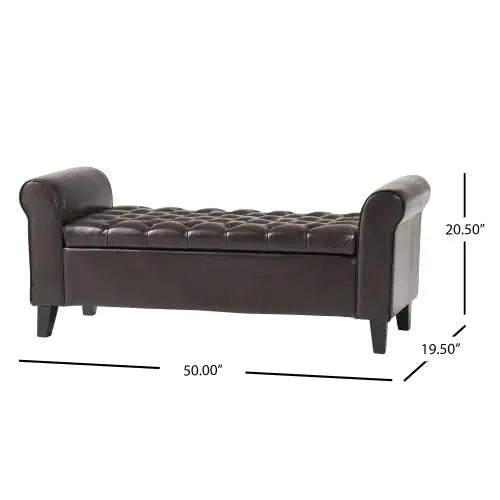 HAYES TUFTED STORAGE BENCH