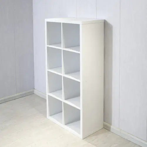 Modular 8-Cube White Organizer