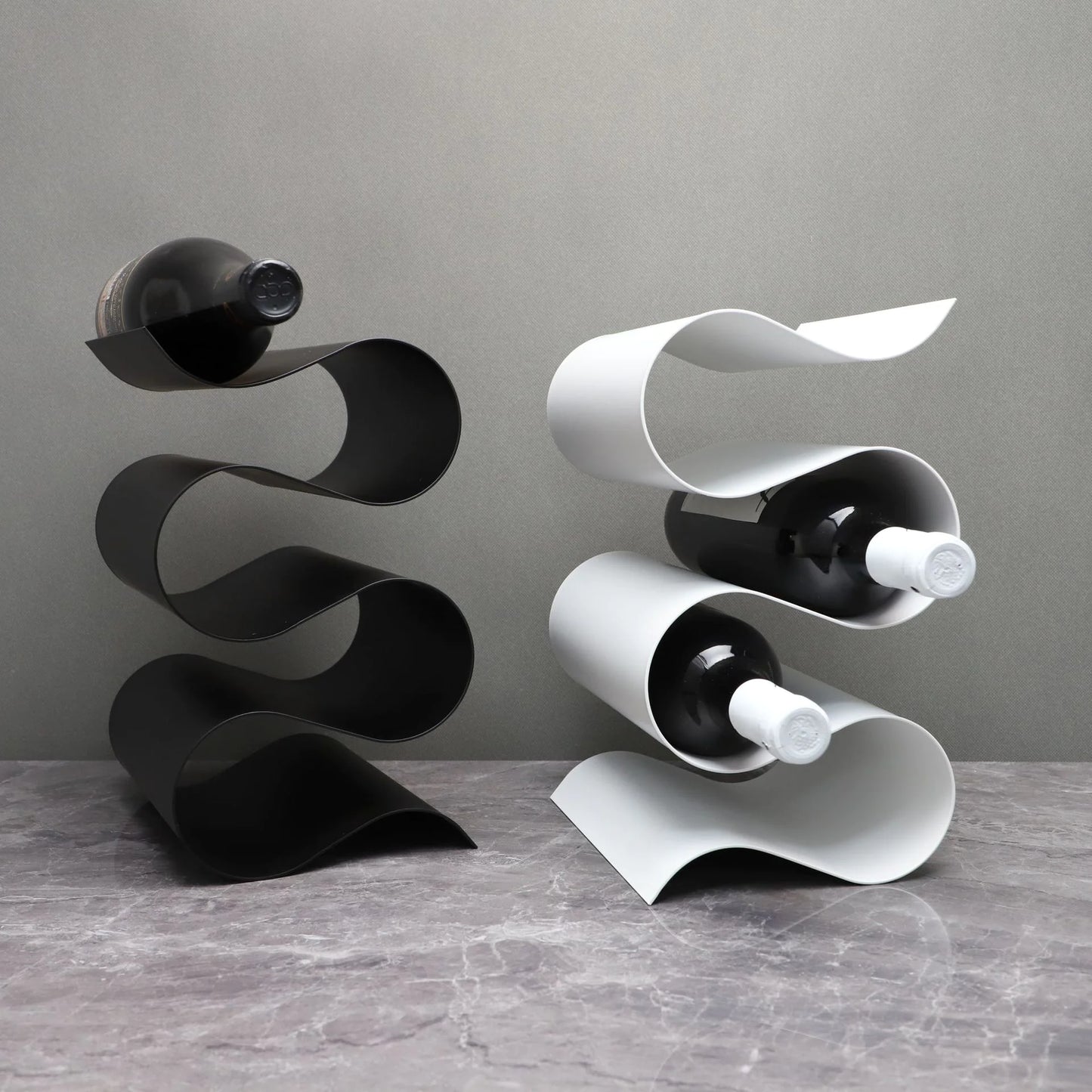 Minimalist S-Shaped Wine Rack