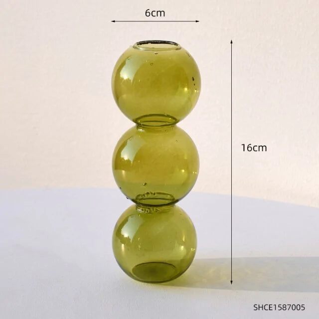 Modern Bubble Glass Vase Decor