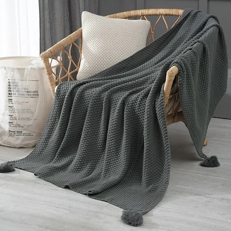 Crafted Comfort Tassel Throws