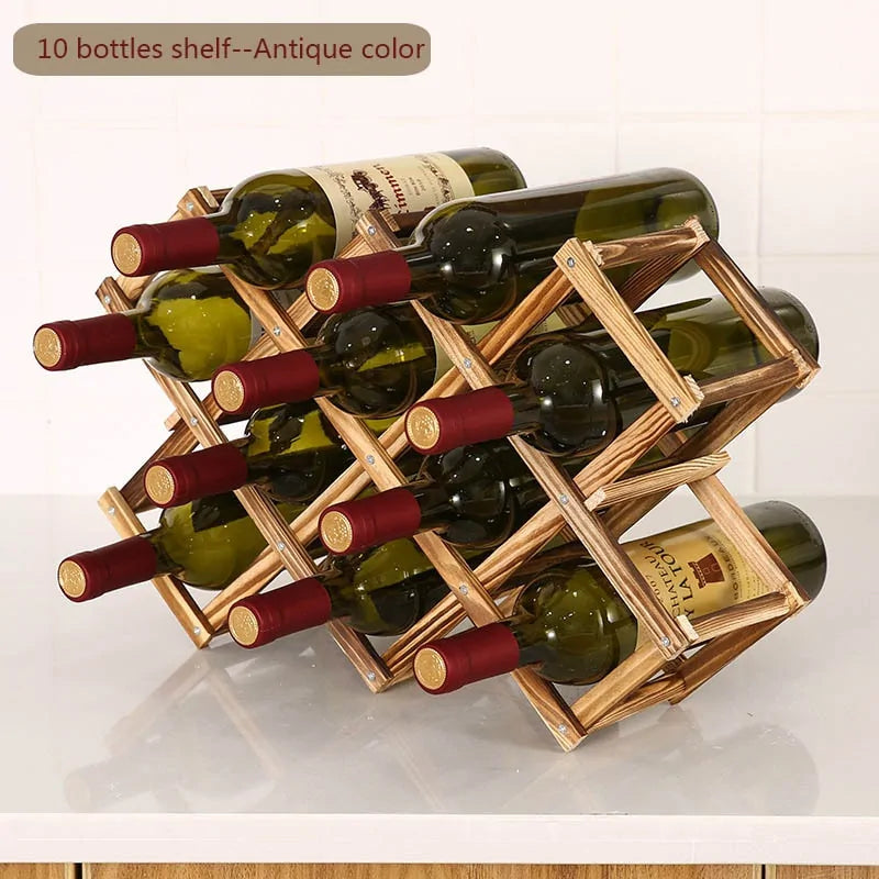 Elegant Wooden Wine Holder