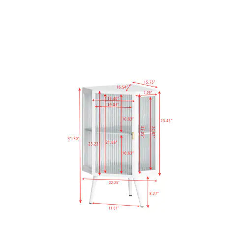 Versatile Tempered Glass Corner Cabinet