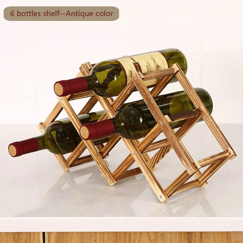 Elegant Wooden Wine Holder