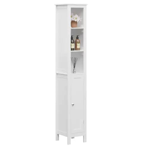 Versatile Tall Storage Cabinet with Adjustable Shelves