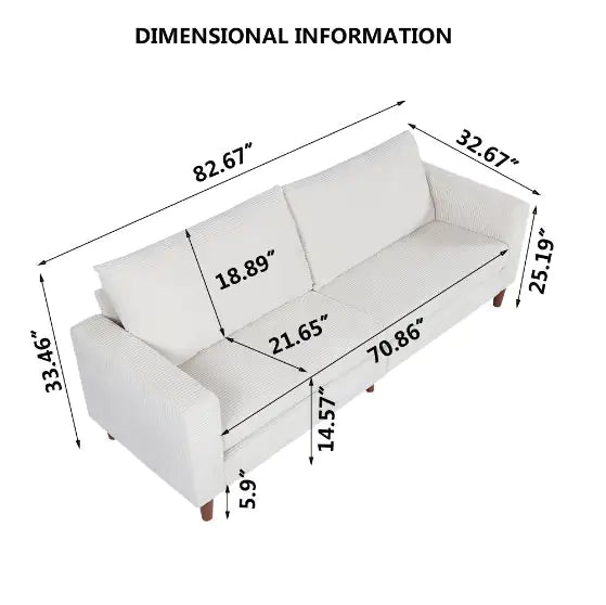 Sandstone Linen Couch