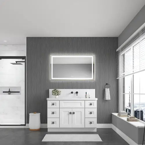 GoldLuxe Dimmable 40x24 Bathroom Mirror