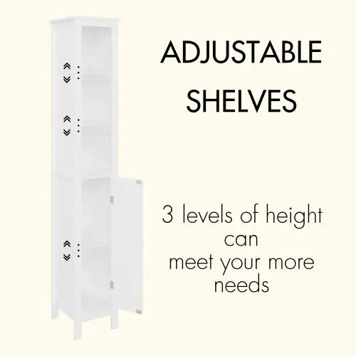 Versatile Tall Storage Cabinet with Adjustable Shelves