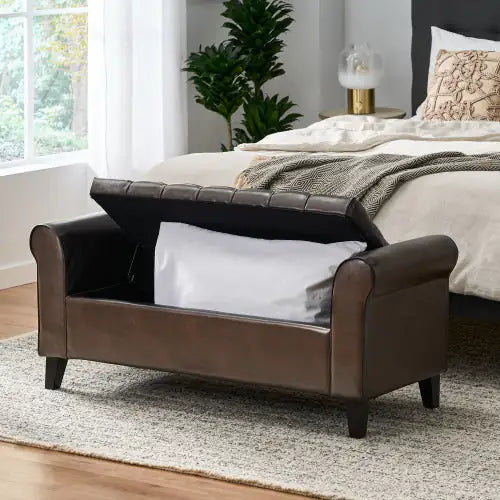 HAYES TUFTED STORAGE BENCH