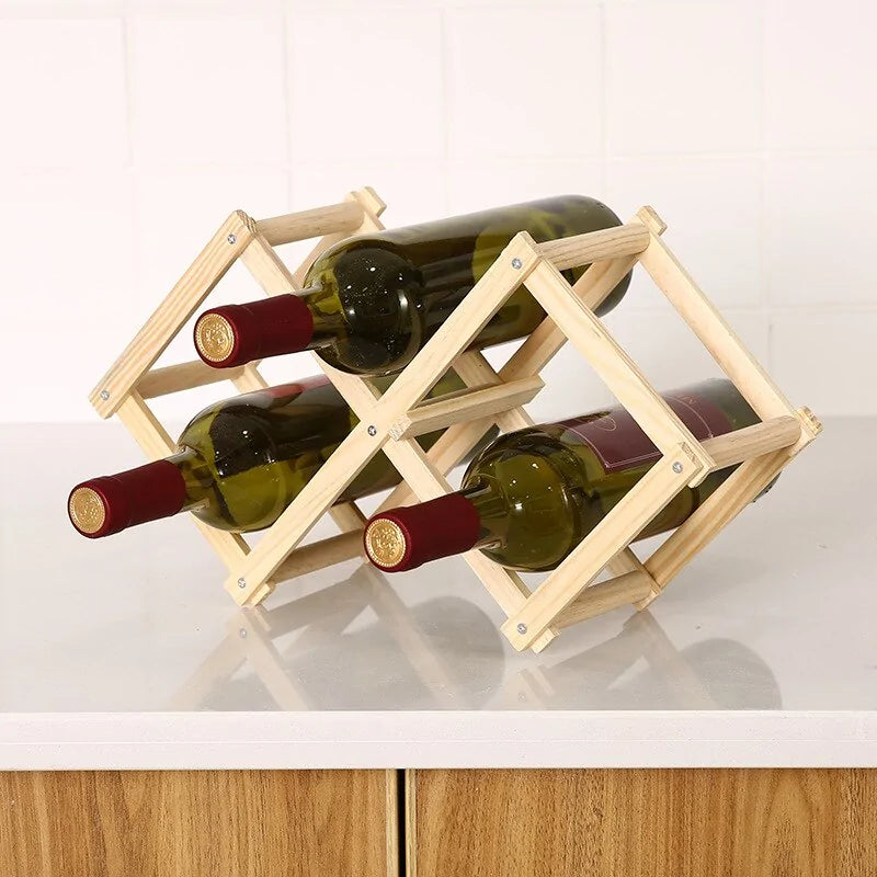 Elegant Wooden Wine Holder