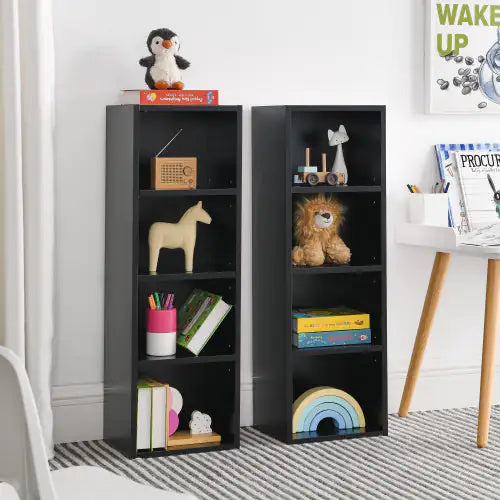 Slim 8-Tier Storage Tower - Black