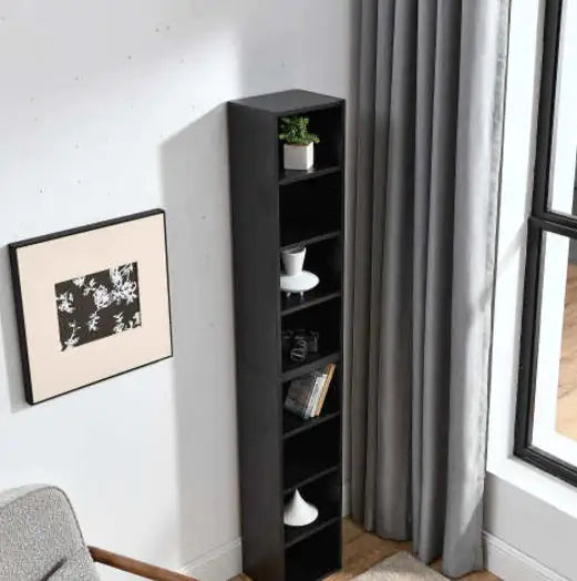 Slim 8-Tier Storage Tower - Black