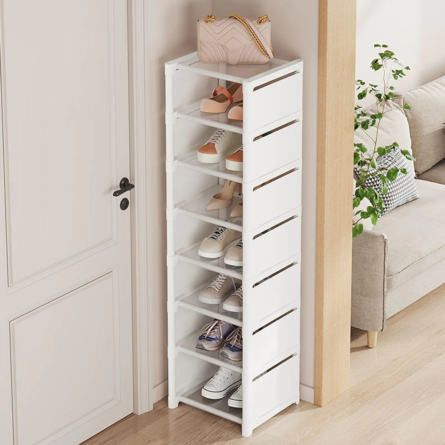 Streamlined Shoe Storage - Multi-Layer Organizer for Homes