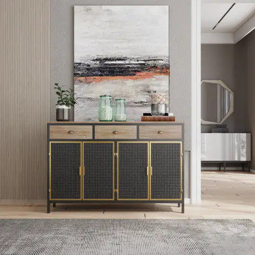 Chic 48" Gray Sideboard Cabinet