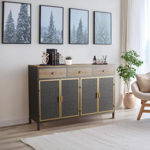 Chic 48" Gray Sideboard Cabinet